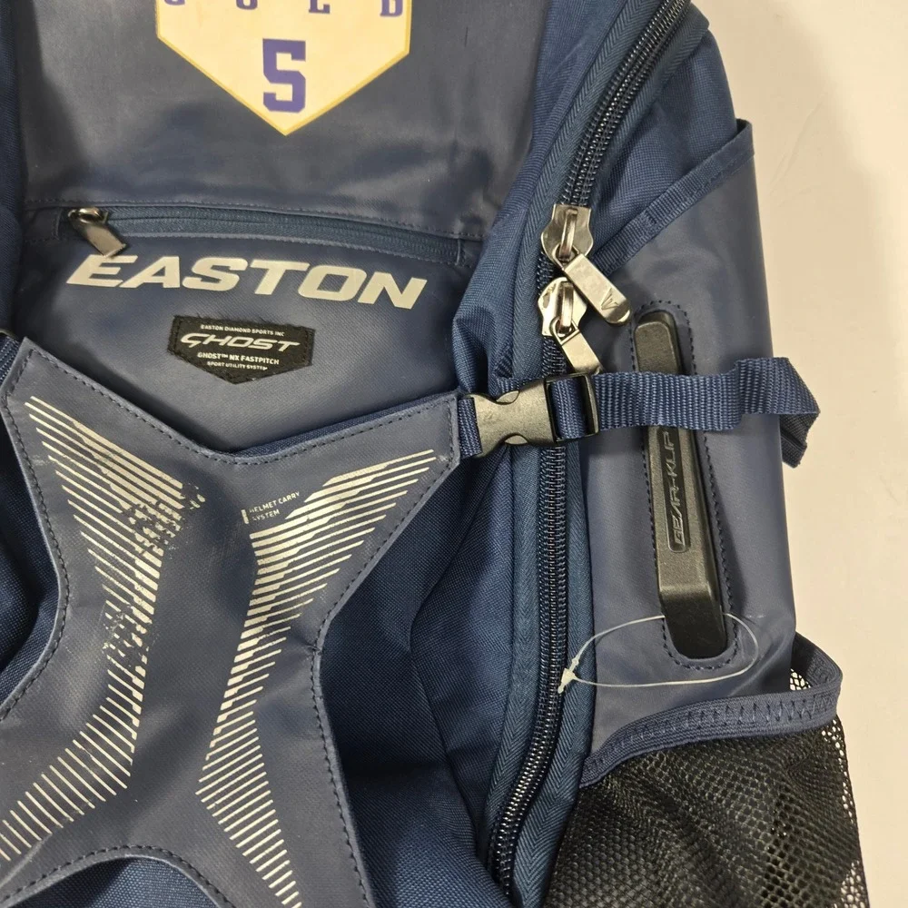 Easton Ghost NX Fastpitch Softball Backpack Navy Blue Rock Gold 5 Bag